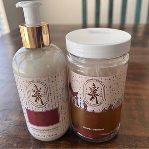 Bath & Body Works Aromatherapy Vanilla & Nutmeg Shower Steamer & Body Lotion